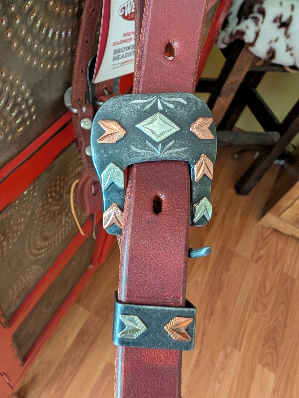 Weaver Leather Working Tack Headstall Designer Buckle NWT